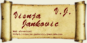 Višnja Janković vizit kartica
